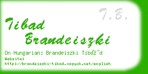 tibad brandeiszki business card
